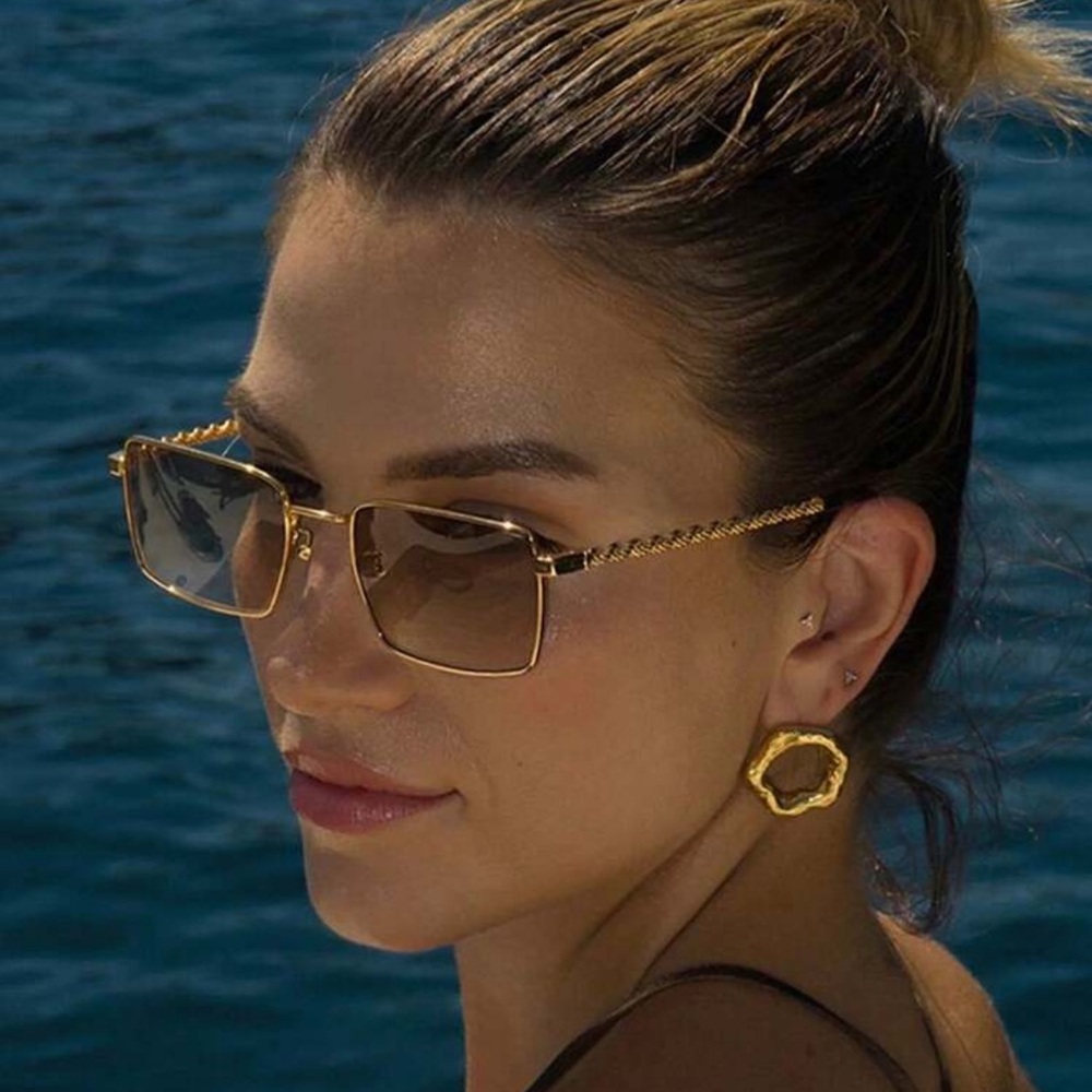 Rebellious Rose Brown Sunglasses